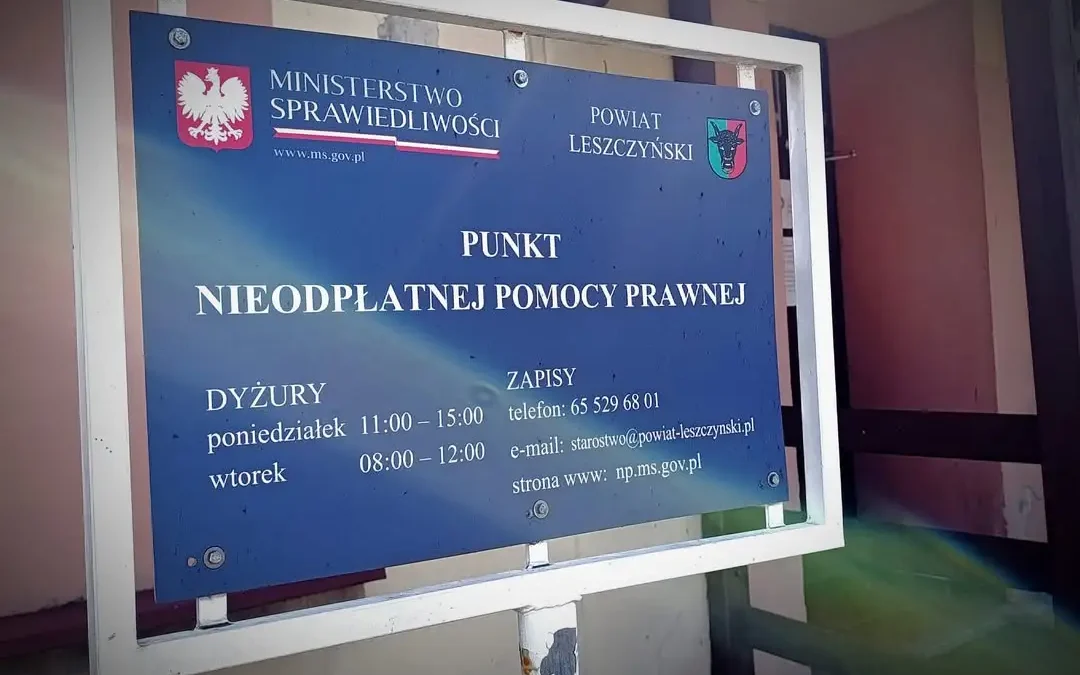 Bezpłatna pomoc prawna we Włoszakowicach – nowe godziny i lokalizacja