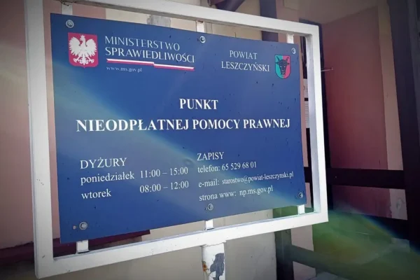 Bezpłatna pomoc prawna we Włoszakowicach – nowe godziny i lokalizacja