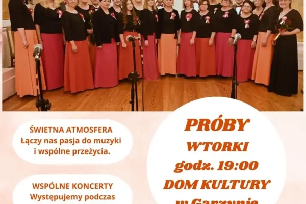 Chór Krzemień zaprasza nowych członków – próby we wtorki w Garzynie
