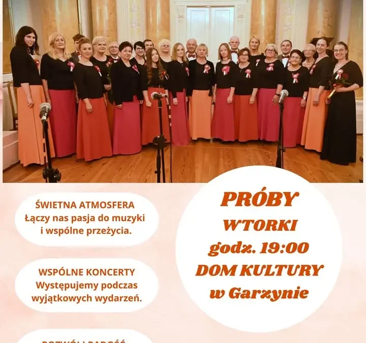 Chór Krzemień zaprasza nowych członków – próby we wtorki w Garzynie