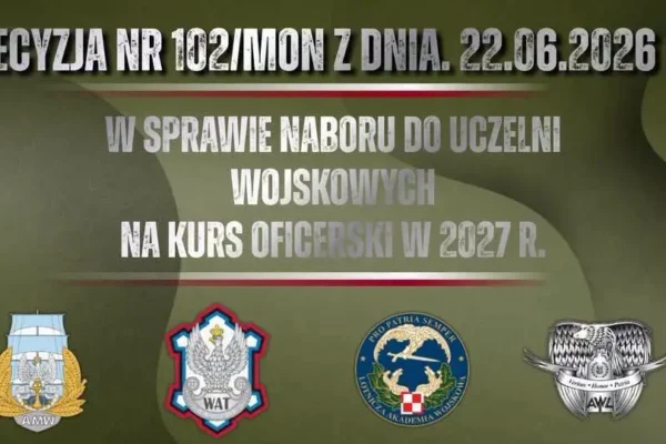 Nabór na kursy oficerskie w 2027 roku – sprawdź terminy i uczelnie