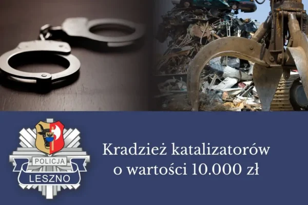 Kradzież katalizatorów w Górze: dwóch mężczyzn zatrzymanych przez policję