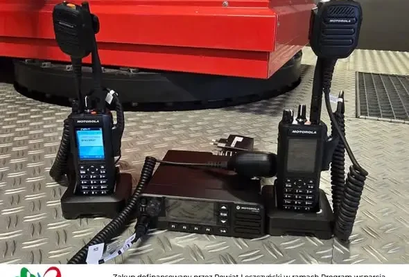 OSP Rydzyna wzbogaciła się o nowe radiotelefony Motorola