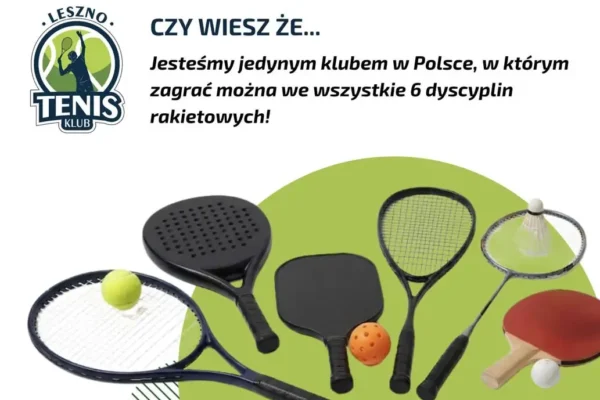 Unikalny klub sportów rakietowych w Lesznie – 6 dyscyplin pod jednym dachem