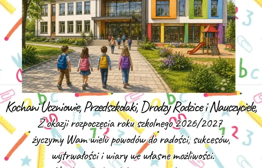 Życzenia na nowy rok szkolny 2026/2027 od PCPR w Lesznie