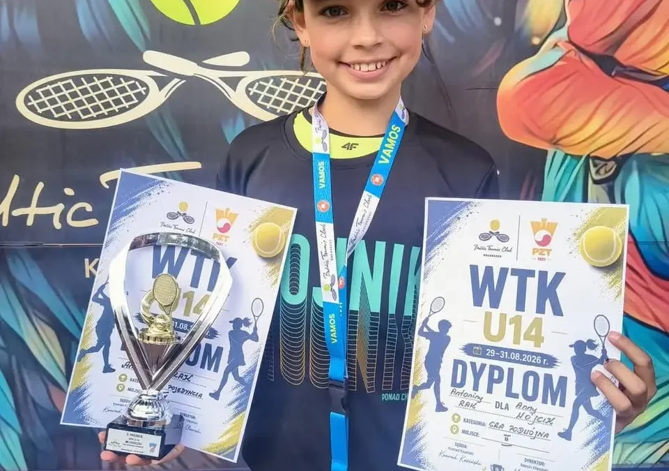 Antonina Rak wicemistrzynią turnieju WTK U14 w Kołobrzegu