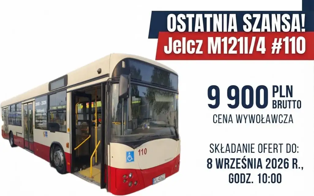 MZK Leszno sprzedaje autobus Jelcz M121I/4 – ostatnie dni na złożenie oferty
