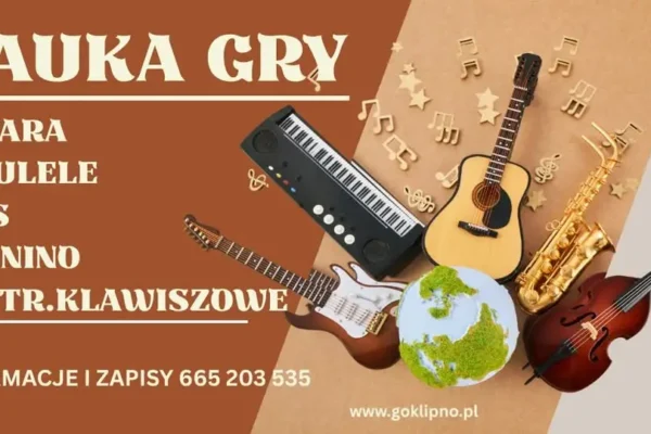 Nauka gry na gitarze, pianinie i ukulele – zapisy trwają!
