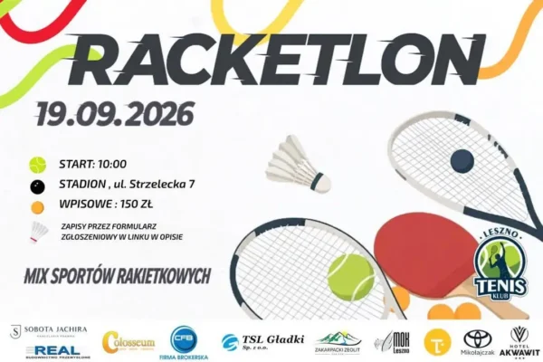 Wielki Turniej Racketlona w Lesznie – sprawdź swoją wszechstronność z rakietą w ręku!