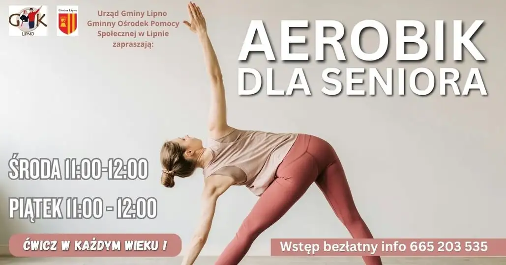 Aerobik dla seniorów w Lipnie – rusz się z GOK