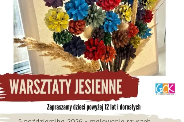 Jesienne warsztaty w Krzemieniewie – szyszki zamienią się w obrazy