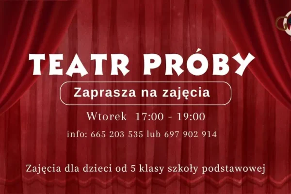 Zapisy na zajęcia teatralne w GOK Lipno – dołącz do teatralnej przygody