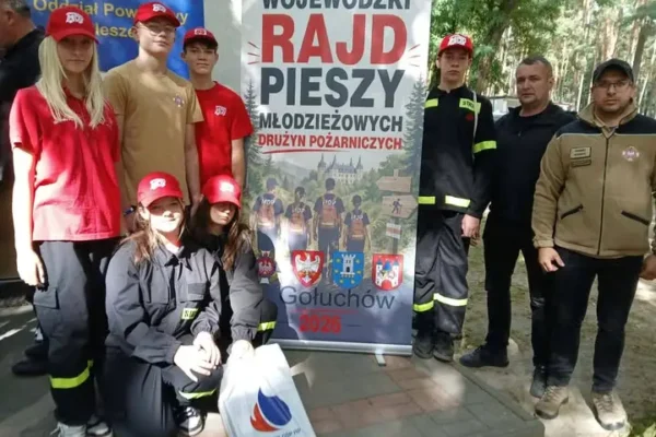 Młodzieżowa Drużyna Pożarnicza z Włoszakowic na rajdzie w Gołuchowie