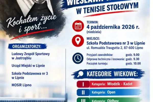 X Jubileuszowy Memoriał Wiesława Witeckiego w tenisie stołowym w Lipnie