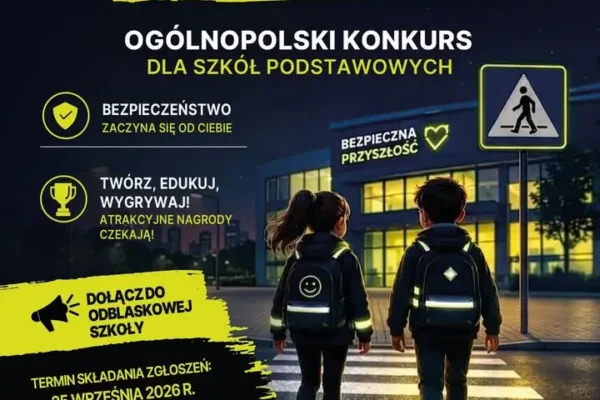 Odblaskowa Szkoła 2026 – rusza ogólnopolski konkurs dla szkół podstawowych