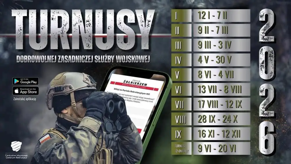 Rekrutacja do Wojska Polskiego: VIII turnus Dobrowolnej Zasadniczej Służby Wojskowej już 28 września