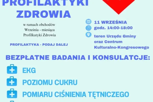 Gminny Dzień Profilaktyki Zdrowia w Wijewie – bezpłatne badania i atrakcje dla całych rodzin