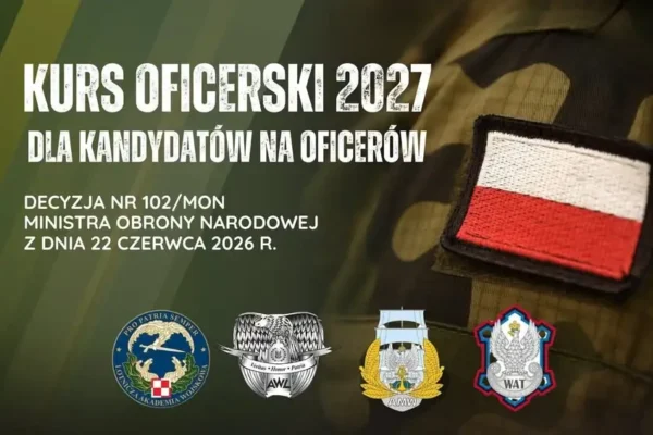 Wojsko Polskie otwiera nabór na kursy oficerskie 2027 – trzy akademie czekają na kandydatów