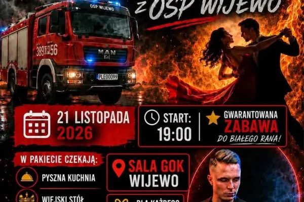 Wieczorek z OSP Wijewo już 21 listopada 2026 – ruszyły zapisy