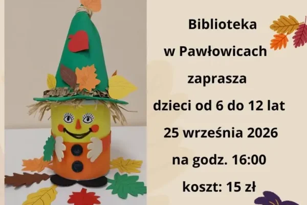 Jesienny skrzat – warsztaty dla dzieci w bibliotece w Pawłowicach