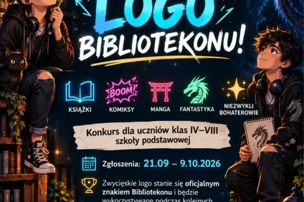 Konkurs na logo Bibliotekonu – festiwalu fantastyki dla uczniów klas IV–VIII
