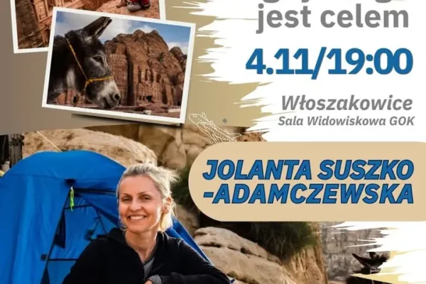 „Jordania – gdy droga jest celem”. Spotkanie z podróżniczką we Włoszakowicach