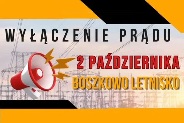 Planowane wyłączenie prądu w Boszkowie Letnisku – 2 października