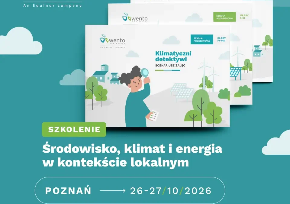 Gmina Lipno: trwa nabór na bezpłatne szkolenie o klimacie i energii