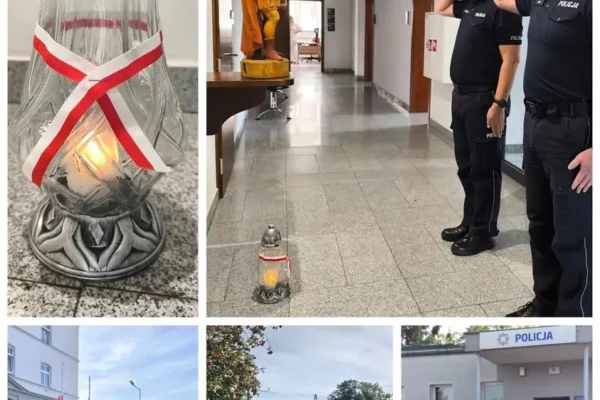 Minuta ciszy w całej Polsce. Policjanci pożegnali podkom. Natana Sieronia