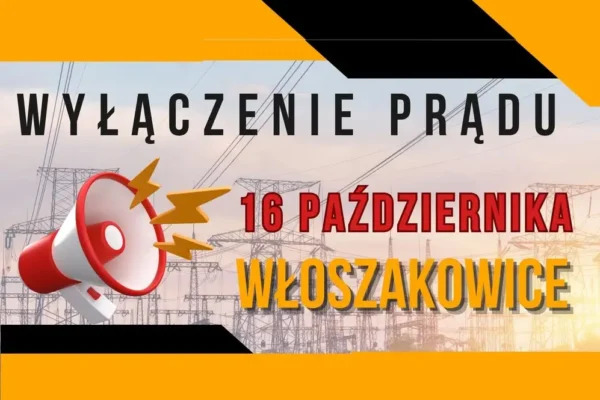 Planowane wyłączenie prądu we Włoszakowicach – 16 października
