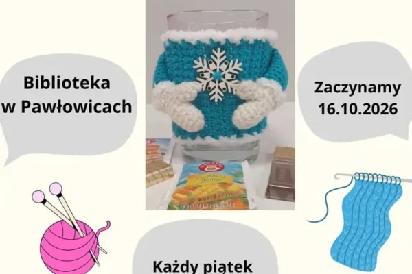 Szydełkowe warsztaty w Pawłowicach – ocieplacze na kubek od 16 października