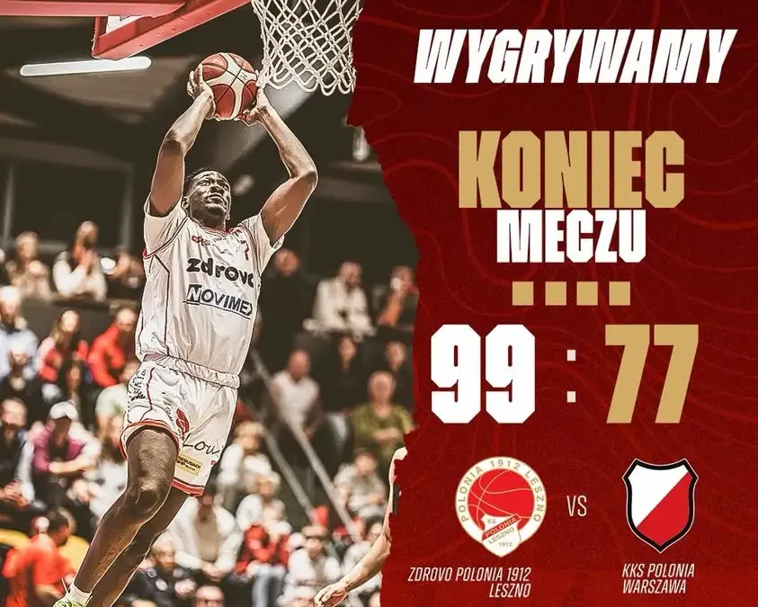 Koszykarze z Leszna wygrywają hit kolejki! Zobacz, kto zdobył punkty