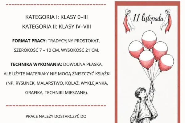 Konkurs na patriotyczną zakładkę do książki – zgłoszenia do 4 listopada