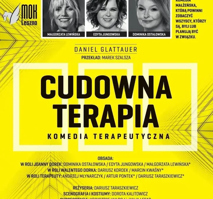 Komedia małżeńska „Terapia” w MOK Leszno – jeszcze są bilety na dzisiejszy spektakl
