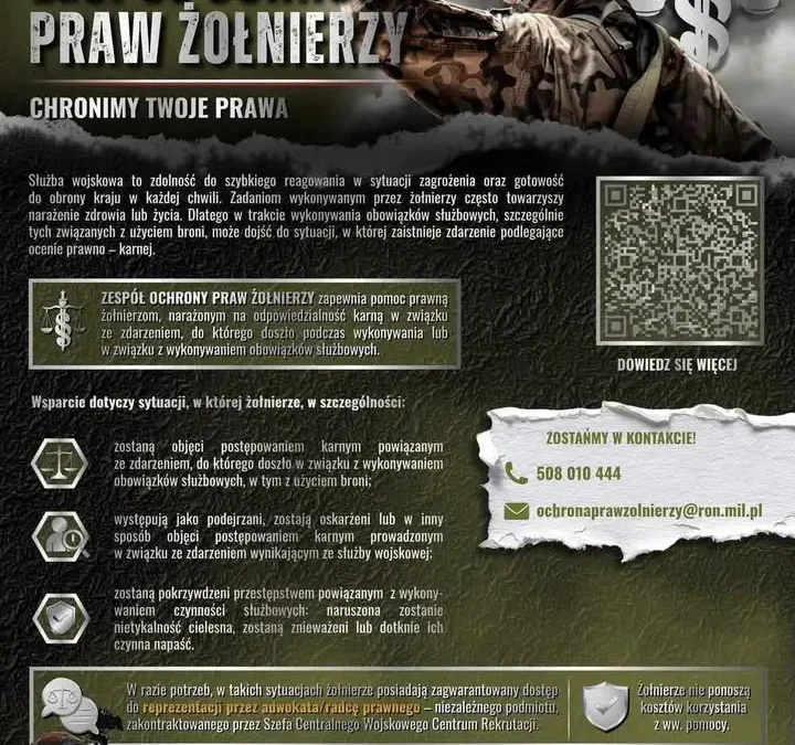 Zespół Ochrony Praw Żołnierzy – nowa inicjatywa WCR Leszno