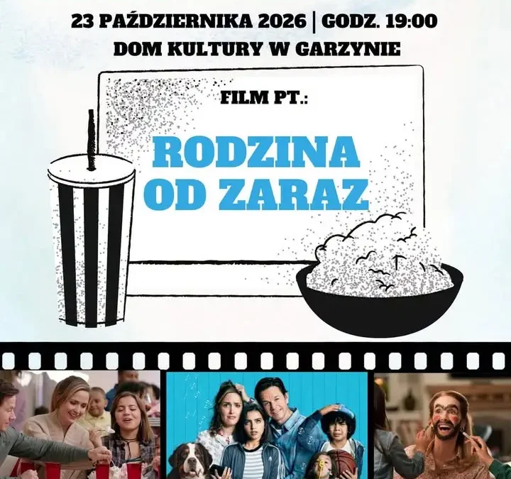 Bezpłatny piątkowy seans kinowy w Garzynie – odbierz wejściówkę