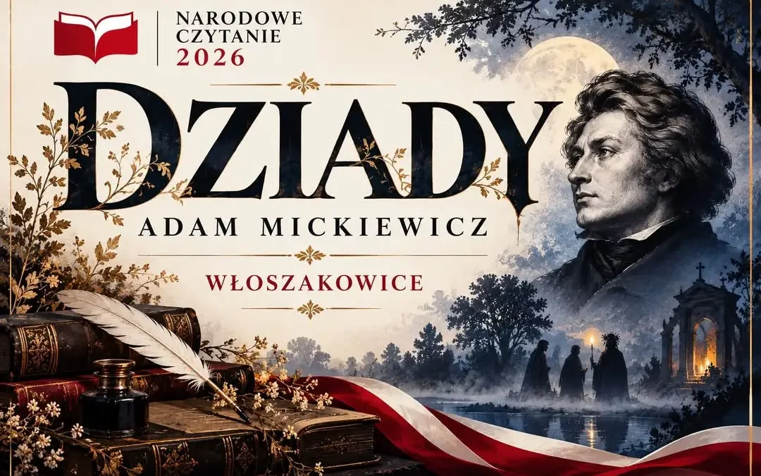 Narodowe Czytanie we Włoszakowicach – zaproszenie na niedzielny wieczór