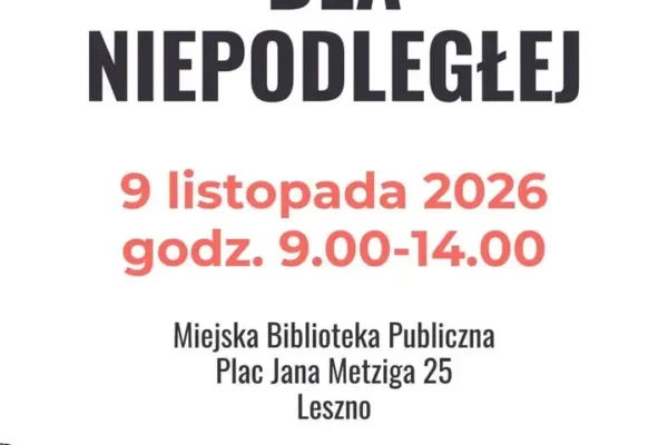Leszno: oddaj krew dla Niepodległej 9 listopada w bibliotece