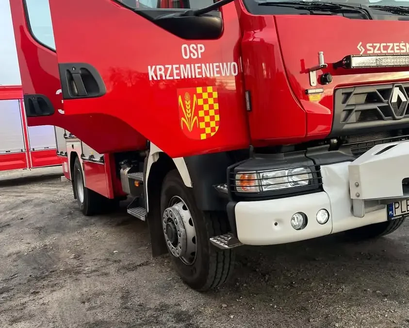 Czujka gazu postawiła na nogi strażaków z OSP Krzemieniewo. Detektor nie wykazał zagrożenia
