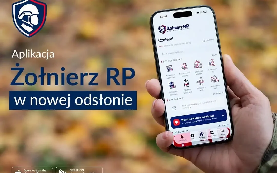 Aplikacja „Żołnierz RP 2.0” – nowa wersja z kalkulatorami i trybem nauki stopni